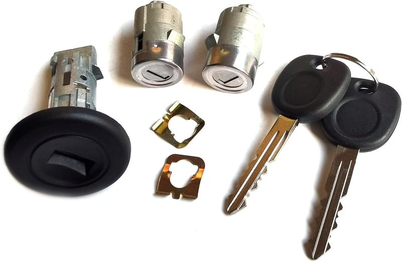 Onthris Ignition Switch Lock Cylinder & Pair Front Door Lock Cylinders for 2003-2006 Chevy Silverado Suburban GMC Sierra Yukon Cadillac Escalade,Replace OE# 7012945,707835,706592,598007 - Image 2